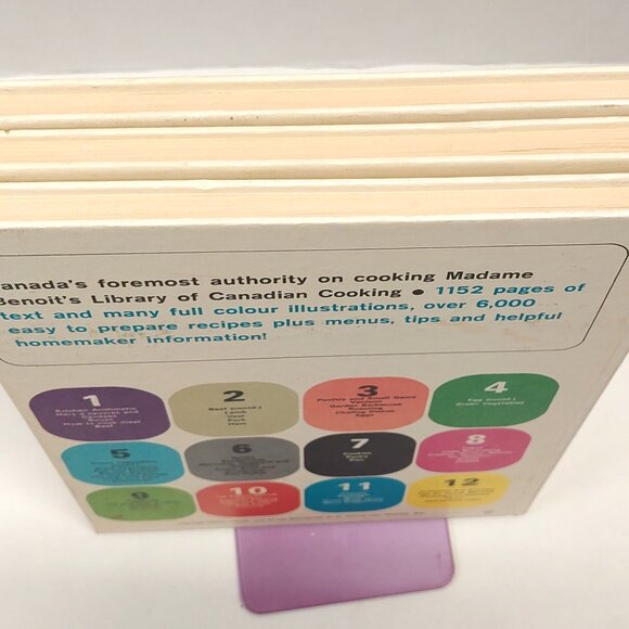 Madame Benoit's Library of Canadian Cooking 3 book lot HARDCOVER Vintage - Picture 2 of 3